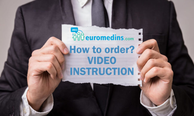 The order of medical insurance policies in Bulgaria. Video instruction.